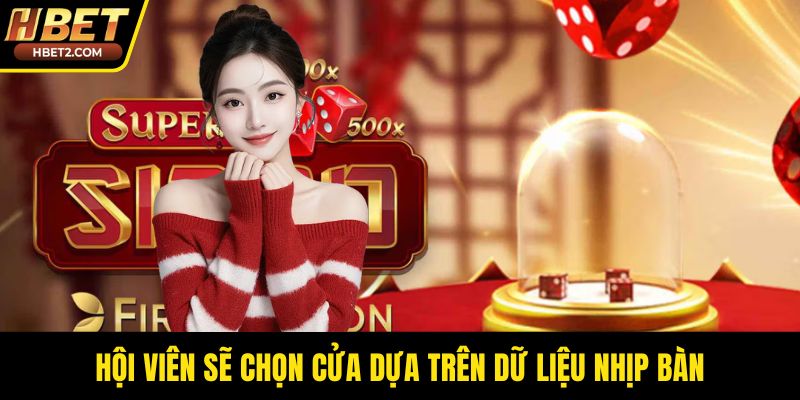 Hội viên sẽ chọn cửa dựa trên dữ liệu nhịp bàn